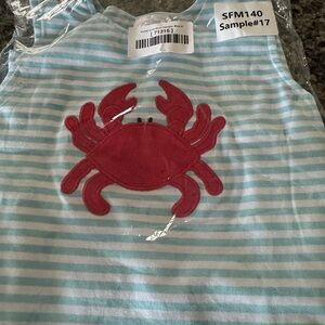 Stitchy Fish crab romper